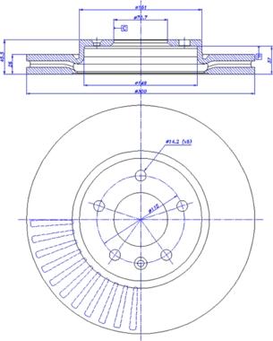 CAR 142.1555 - Тормозной диск autospares.lv