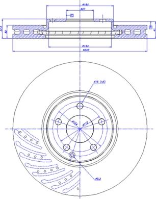 CAR 142.1550 - Тормозной диск autospares.lv