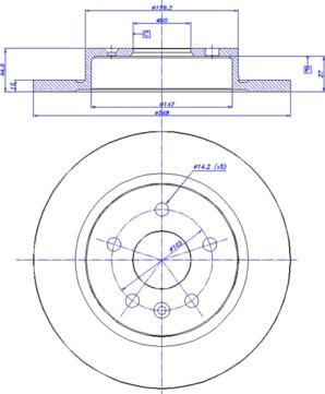 CAR 142.1557 - Тормозной диск autospares.lv