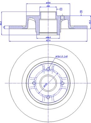 CAR 142.1567 - Тормозной диск autospares.lv