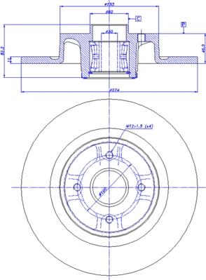 CAR 142.1509 - Тормозной диск autospares.lv