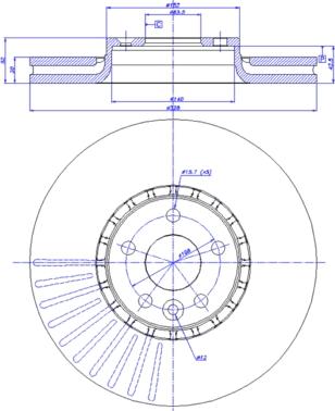 CAR 142.1505 - Тормозной диск autospares.lv