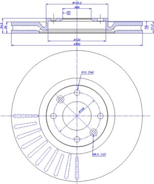Maxgear 19-2366 - Тормозной диск autospares.lv
