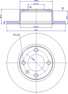 Febi Bilstein 26034 - Тормозной диск autospares.lv