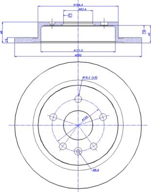 CAR 142.1513 - Тормозной диск autospares.lv