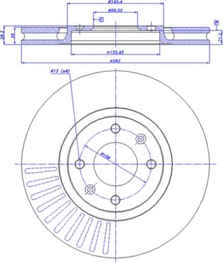 CAR 142.151 - Тормозной диск autospares.lv