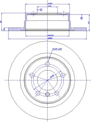 CAR 142.1585 - Тормозной диск autospares.lv