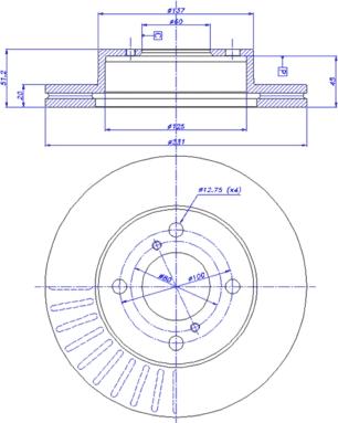 CAR 142.1534 - Тормозной диск autospares.lv