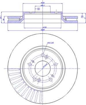 CAR 142.1535 - Тормозной диск autospares.lv