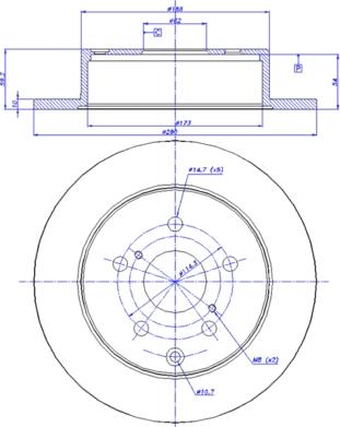 CAR 142.1536 - Тормозной диск autospares.lv