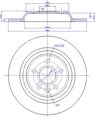 CAR 142.1538 - Тормозной диск autospares.lv