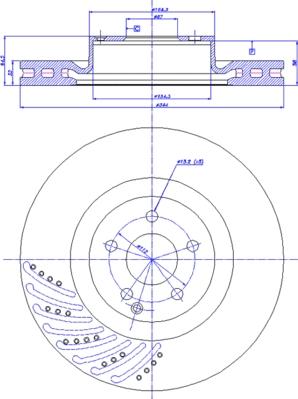 Mintex MDC2251 - Тормозной диск autospares.lv