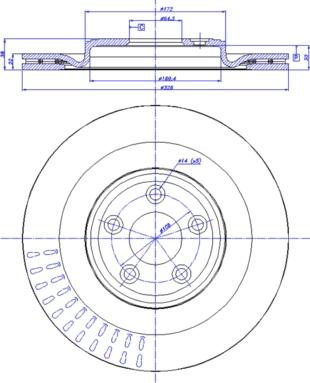 CAR 142.1643 - Тормозной диск autospares.lv