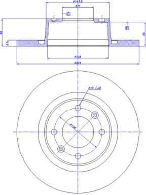 CAR 142.165 - Тормозной диск autospares.lv