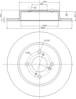 CAR 142.1605 - Тормозной диск autospares.lv