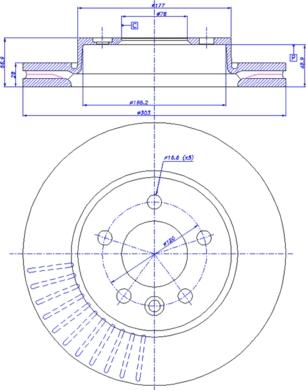 CAR 142.1619 - Тормозной диск autospares.lv