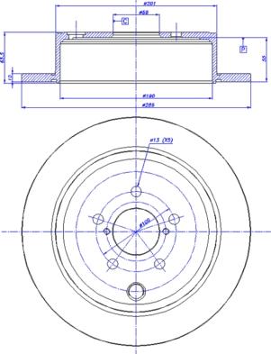 CAR 142.1618 - Тормозной диск autospares.lv