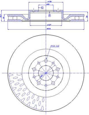 CAR 142.1633 - Тормозной диск autospares.lv