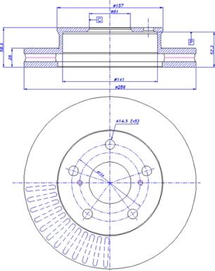 CAR 142.1626 - Тормозной диск autospares.lv