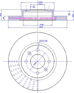 CAR 142.1628 - Тормозной диск autospares.lv