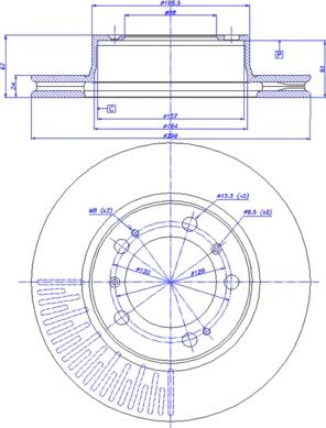 CAR 142.1050 - Тормозной диск autospares.lv