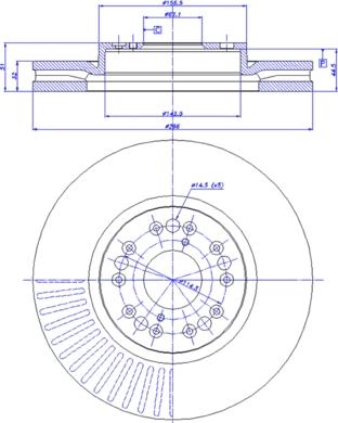 CAR 142.1009 - Тормозной диск autospares.lv