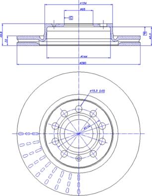 CAR 142.1019 - Тормозной диск autospares.lv