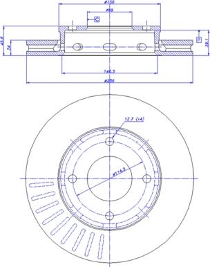 Remsa 664910 - Тормозной диск autospares.lv