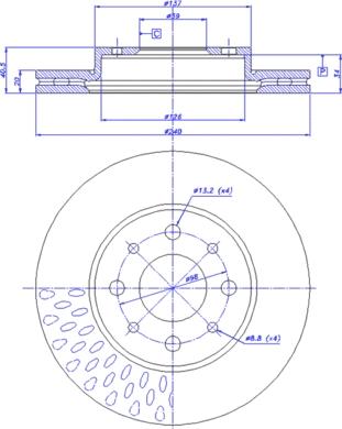 CAR 142.1013 - Тормозной диск autospares.lv