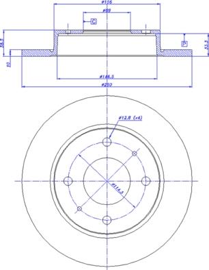 CAR 142.1012 - Тормозной диск autospares.lv