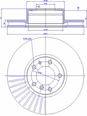 CAR 142.103 - Тормозной диск autospares.lv