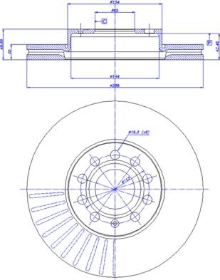 CAR 142.1021 - Тормозной диск autospares.lv