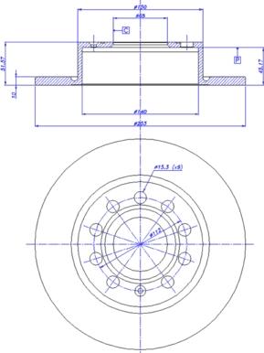 CAR 142.1022 - Тормозной диск autospares.lv