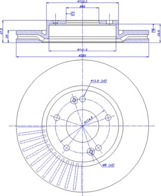 CAR 142.1156 - Тормозной диск autospares.lv