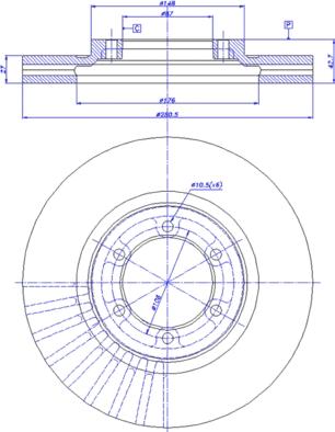 CAR 142.1153 - Тормозной диск autospares.lv