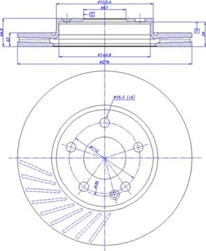 CAR 142.1167 - Тормозной диск autospares.lv