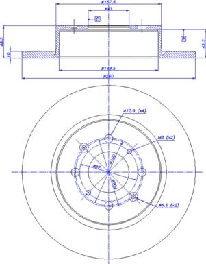 CAR 142.1110 - Тормозной диск autospares.lv