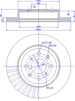 CAR 142.1124 - Тормозной диск autospares.lv