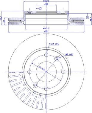 CAR 142.1173 - Тормозной диск autospares.lv