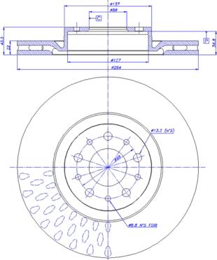 CAR 142.1834 - Тормозной диск autospares.lv