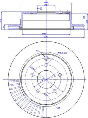 CAR 142.1344 - Тормозной диск autospares.lv