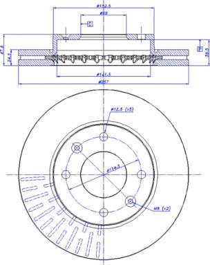 CAR 142.1340 - Тормозной диск autospares.lv