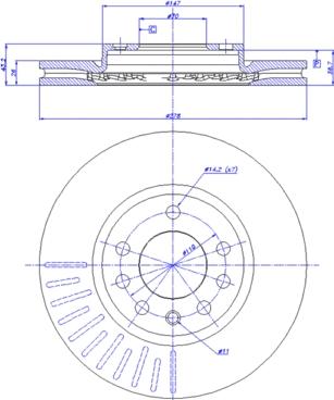 CAR 142.1341 - Тормозной диск autospares.lv