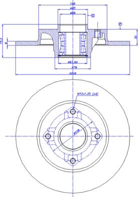 CAR 142.1347 - Тормозной диск autospares.lv