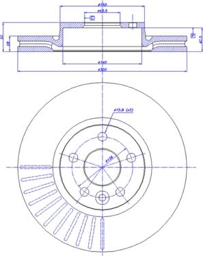 CAR 142.1365 - Тормозной диск autospares.lv