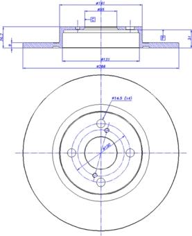 CAR 142.1300 - Тормозной диск autospares.lv