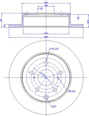 CAR 142.1303 - Тормозной диск autospares.lv