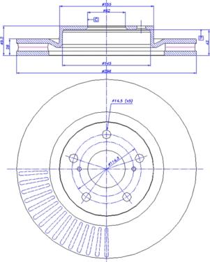 CAR 142.1302 - Тормозной диск autospares.lv