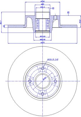 CAR 142.1307 - Тормозной диск autospares.lv