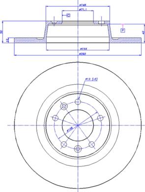 CAR 142.1315 - Тормозной диск autospares.lv